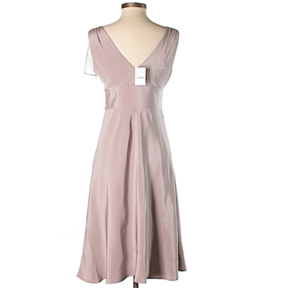 J. Crew Silk Bridesmaid and Wedding Dress ♥ Flowy V neck - Picture 2 of 3